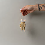 Brown Overalls Mouse Ornament CHRISTMAS 2025 Indaba