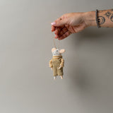 Brown Overalls Mouse Ornament CHRISTMAS 2025 Indaba