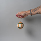 Cotton Mache Bauble Ornament CHRISTMAS 2025 DANICA (Faire) Plaid