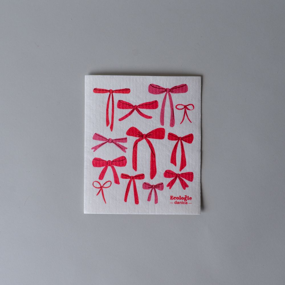 Holiday Bow Sponge Cloth CHRISTMAS 2025 DANICA (Faire)