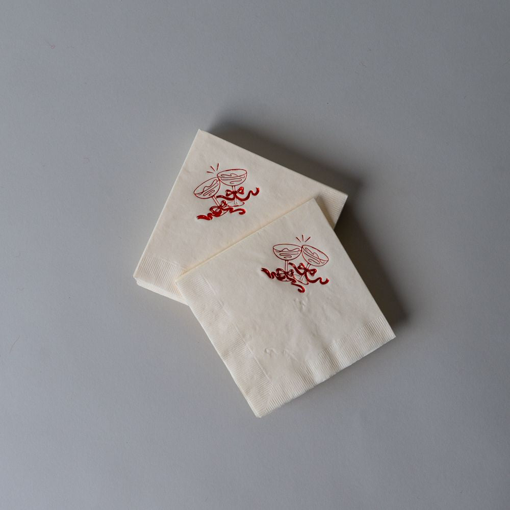 Cheers Cocktail Napkin Set CHRISTMAS 2025 One & Only Paper (Faire)