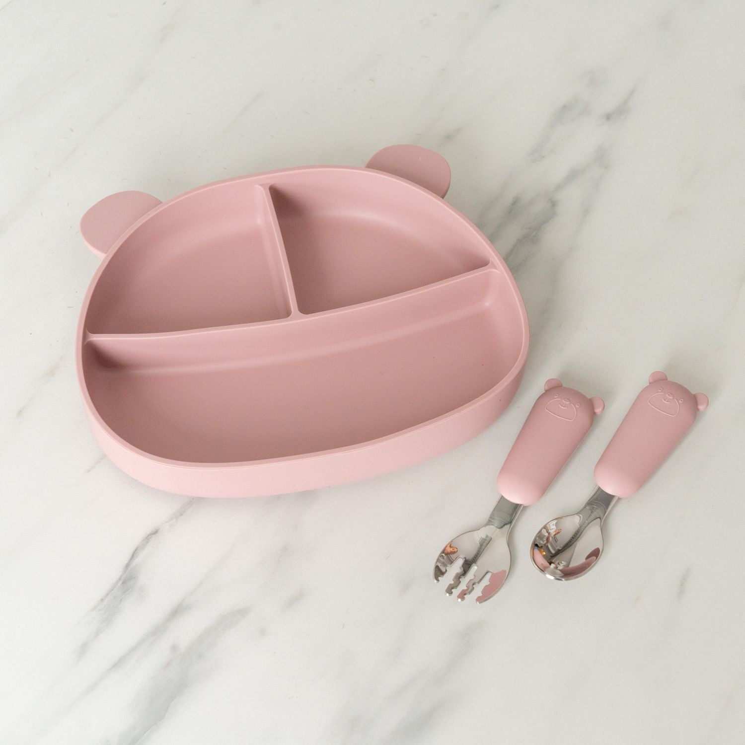 Silicone Bear Utensil Set FINNBIRD - utensil set Peaks & Valleys Baby (Faire)