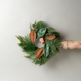 Magnolia Cypress Mixed Wreath CHRISTMAS 2025 Luxe B Co (Faire)