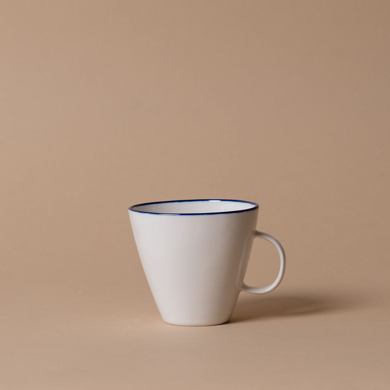Organic Blue Edge Cup & Saucer mug Tranquillo (DYA)