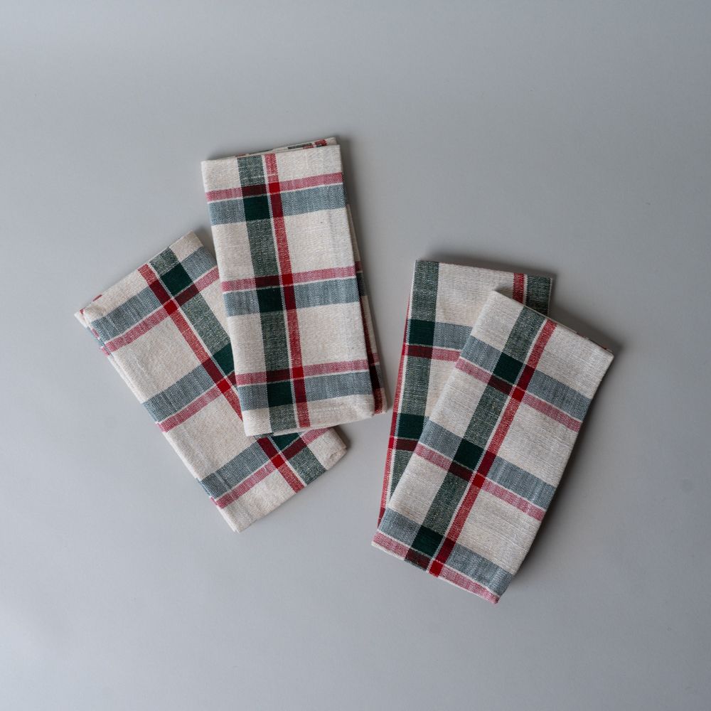 Holiday Plaid Napkin Set CHRISTMAS 2025 DANICA (Faire)