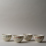 Stoneware Bowl with Bow Edge CHRISTMAS 2025 Creative Co-op (DYA)