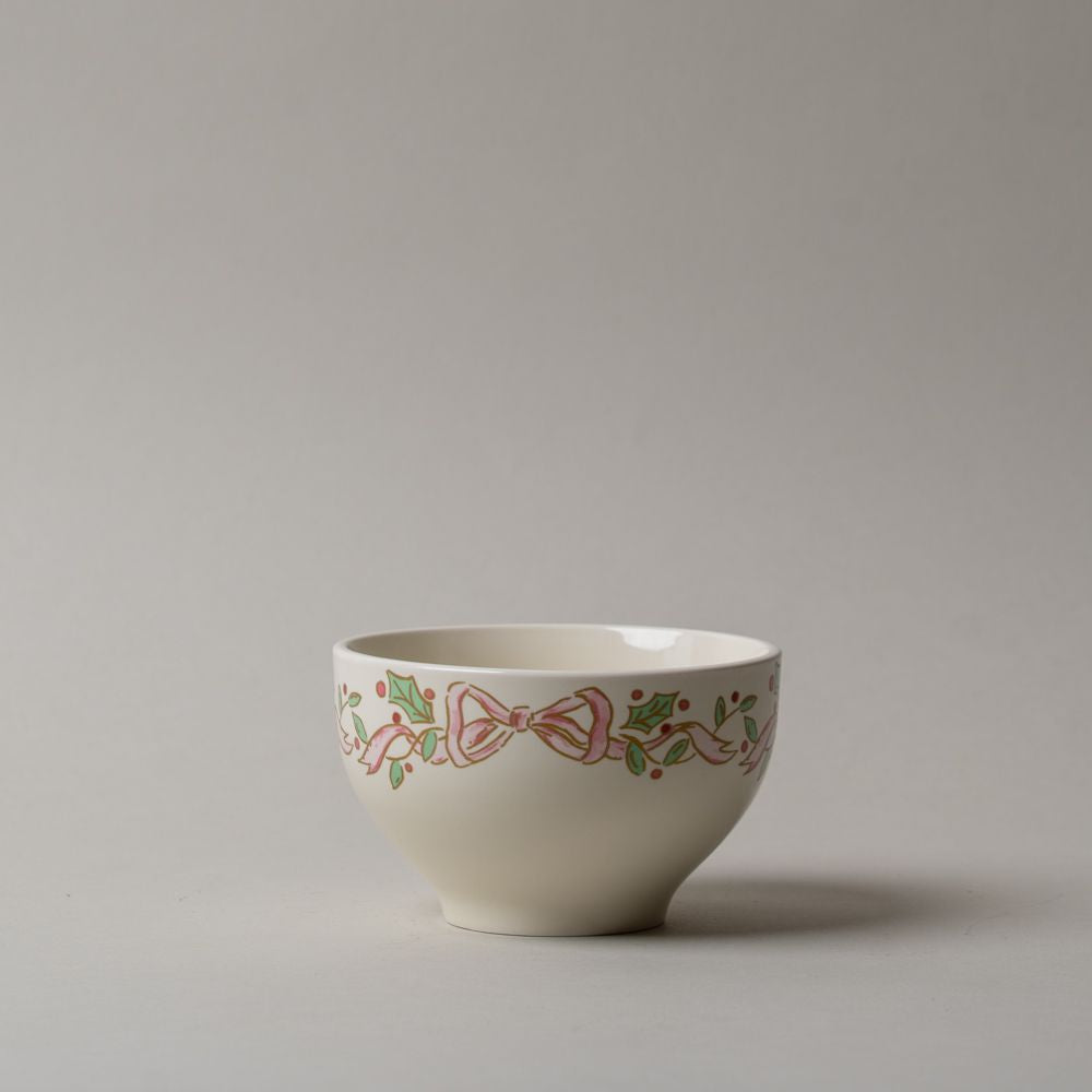 Stoneware Bowl with Bow Edge CHRISTMAS 2025 Creative Co-op (DYA) No. 2