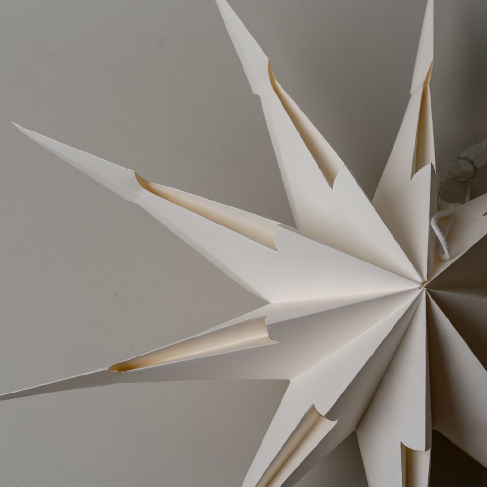 Recycled Paper Star Ornament CHRISTMAS 2025 Creative Co-op (DYA)