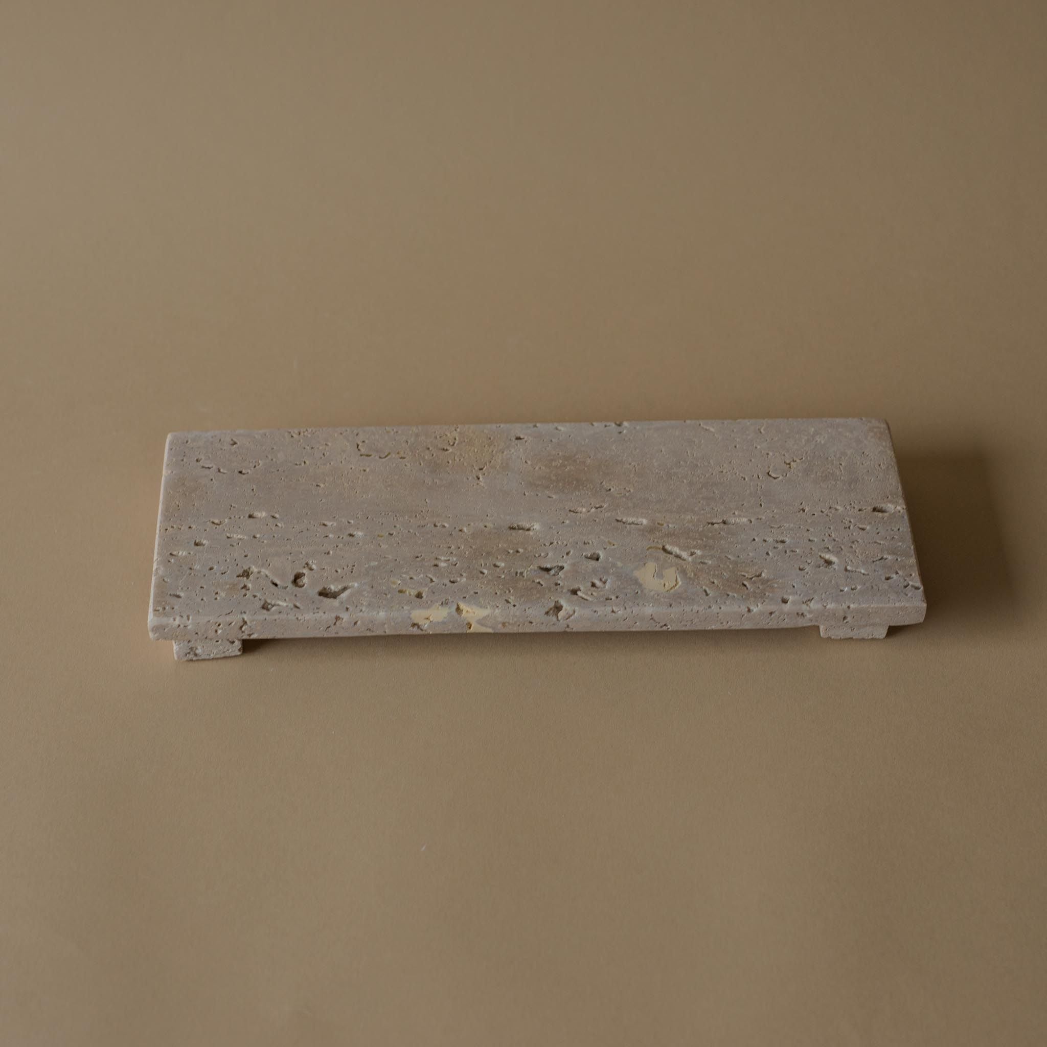 Travertine Footed Tray tray Creative Co-op (DYA)