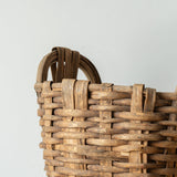 Antique French Basket VINTAGE - basket Rug & Weave
