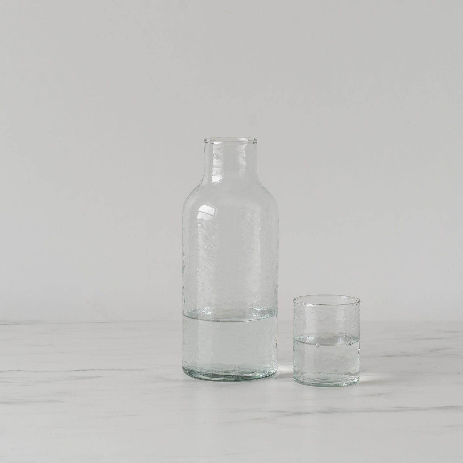 Handblown Hammered Carafe with Lid carafe Acacia Creations (Faire)