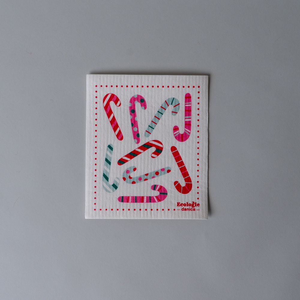 Candy Cane Sponge Cloth CHRISTMAS 2025 DANICA (Faire)