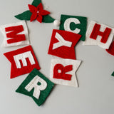 Felt Merry Christmas Garland CHRISTMAS 2025 Global Goods Partners (Faire)