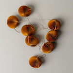 Recycled Paper Finial Garland CHRISTMAS 2025 Creative Co-op (DYA) Yellow