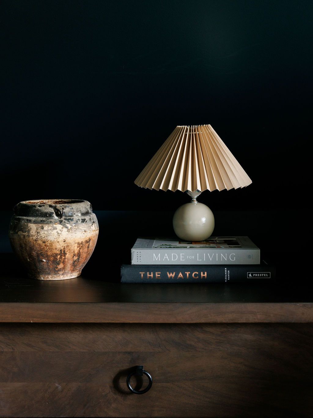 Ceramic Pleated Table Lamp LIGHTING - table lamp Accents De Ville (ShopZio)