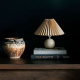 Ceramic Pleated Table Lamp LIGHTING - table lamp Accents De Ville (ShopZio)