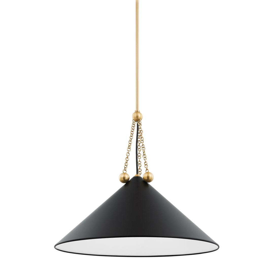 Kalea Pendant LIGHTING - Pendant Hudson Valley Lighting Aged Brass Soft Black