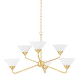Kelsey Chandelier LIGHTING - chandelier Hudson Valley Lighting Aged Brass
