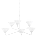 Kelsey Chandelier LIGHTING - chandelier Hudson Valley Lighting Textured White