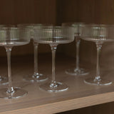 PRE-ORDER - Ribbed Coupe Cocktail Glass Set PRE-ORDER Sku Inter Continental Mercantile