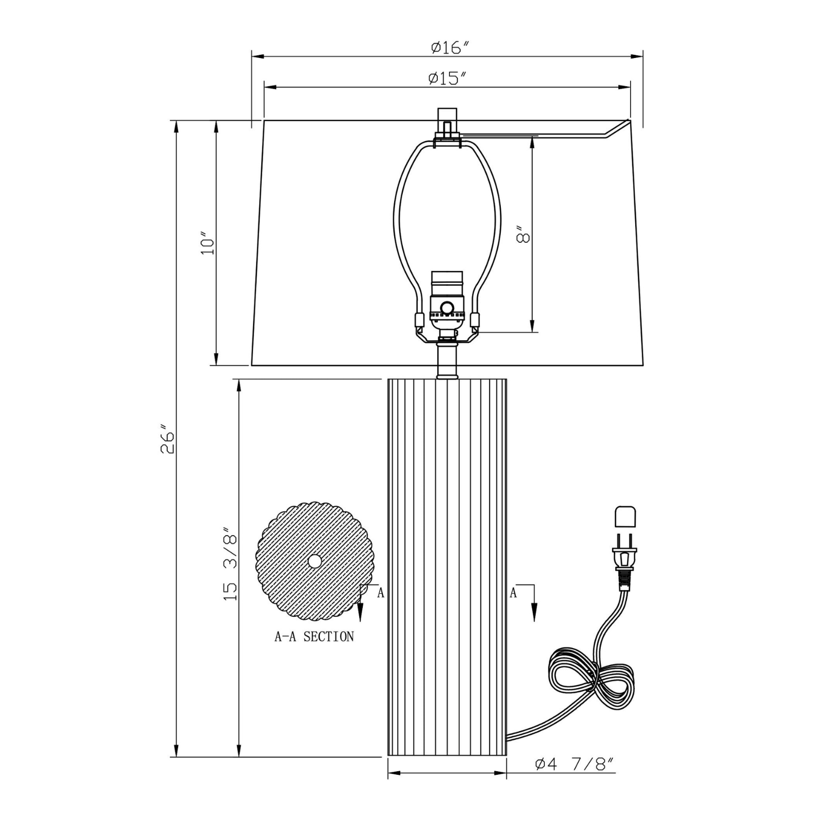 Nelson Table Lamp LIGHTING - Table Lamp Flow Decor