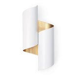 Folio Sconce (White and Gold) Wall Sconces Regina Andrew