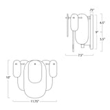 Echo Sconce (Natural Brass) Wall Sconces Regina Andrew