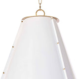 French Maid Chandelier Large (White and Natural Brass) Chandelier Regina Andrew