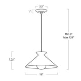 STORE FIXTURE - Viggo Pendant Small - White/Gold LIGHTING - store fixture Regina Andrew