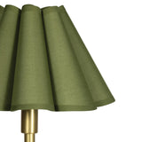 Polly Buffet Lamp (Natural Brass with Green Scalloped Shade) Table Lamps Regina Andrew