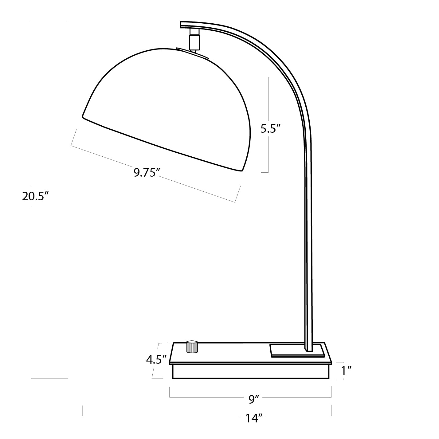 Otto Desk Lamp (Natural Brass) Task Lamps Regina Andrew