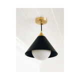 STORE FIXTURE - Hilton Pendant - Black/Brass LIGHTING - store fixture Regina Andrew