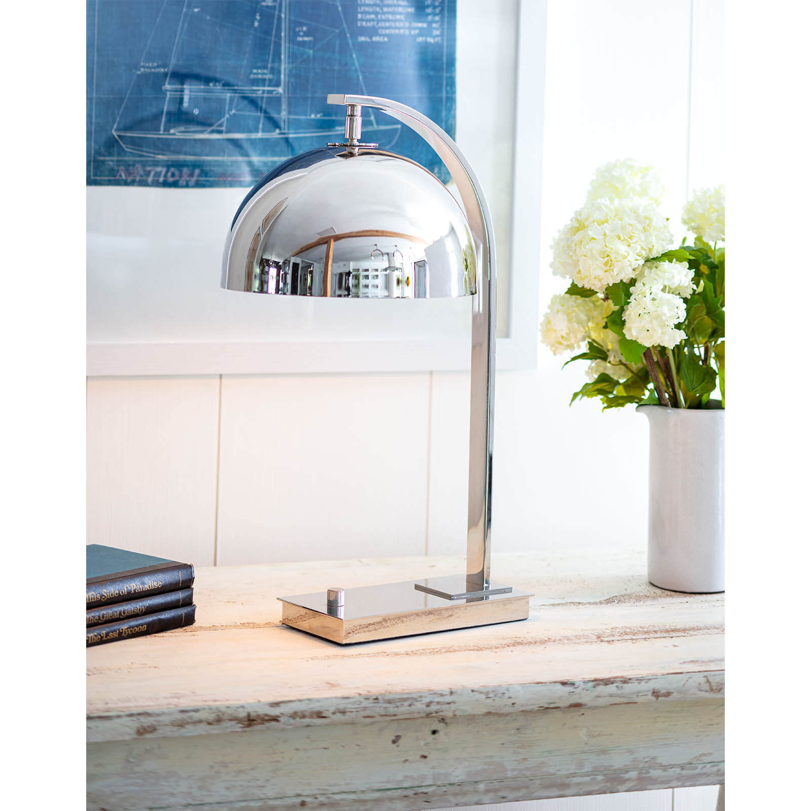 Otto Desk Lamp (Polished Nickel) Task Lamps Regina Andrew