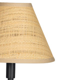 Polly Buffet Lamp (Blackened Brass with Rattan Shade) Table Lamps Regina Andrew