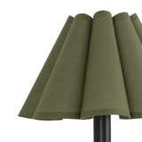 Polly Sconce Single (Blackened Brass with Green Scalloped Shade) Wall Sconces Regina Andrew
