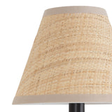 Polly Sconce Single (Blackened Brass with Rattan Shade) Wall Sconces Regina Andrew