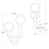 Happy Sconce Left Side (Oil Rubbed Bronze) Wall Sconces Regina Andrew