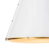 French Maid Chandelier Large (White and Natural Brass) Chandelier Regina Andrew