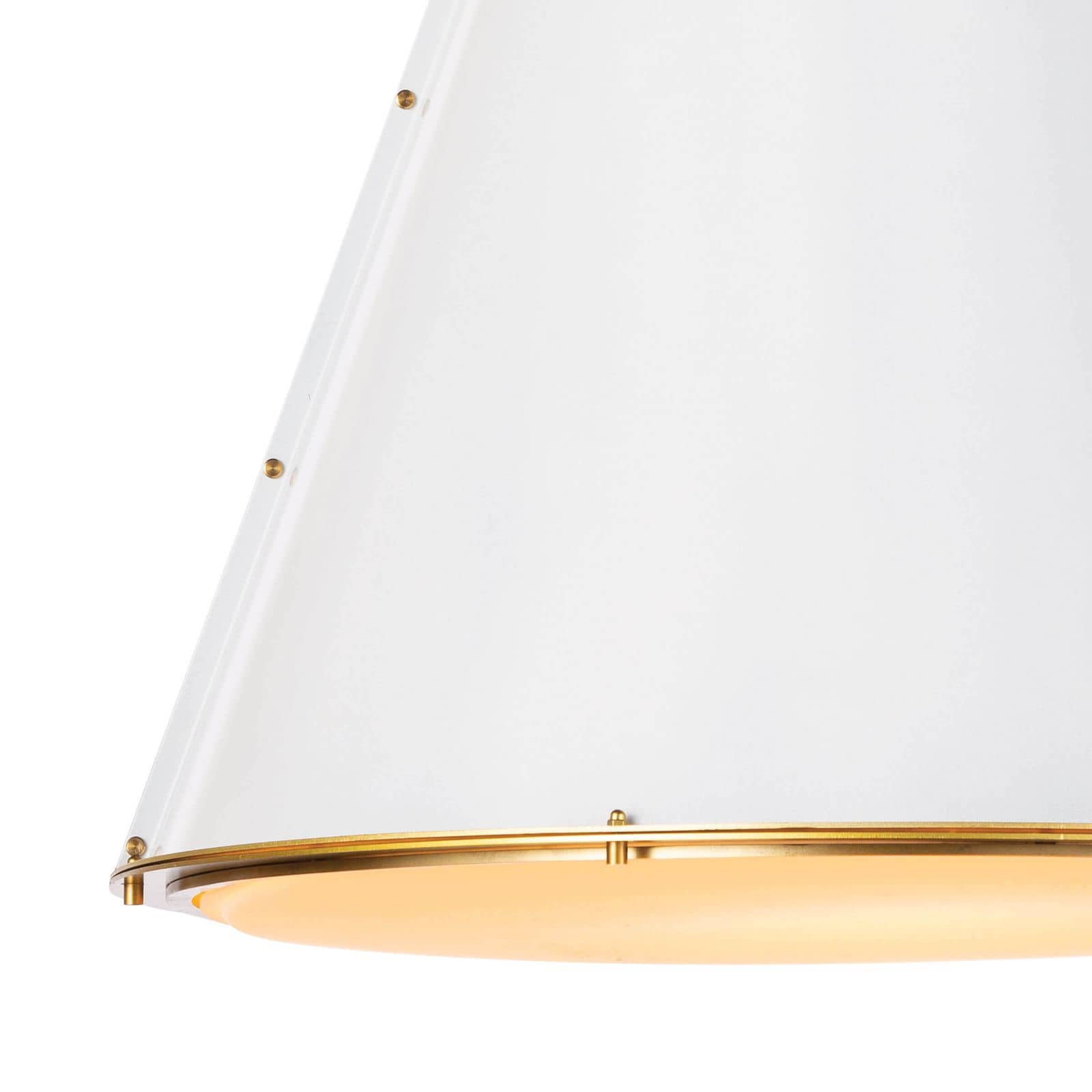 French Maid Chandelier Large (White and Natural Brass) Chandelier Regina Andrew