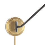 Spyder Single Arm Sconce (Blackened Brass and Natural Brass) Wall Sconces Regina Andrew