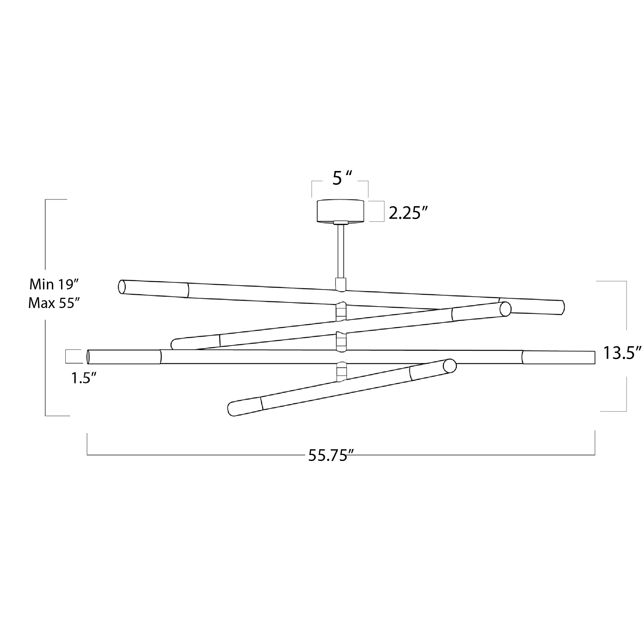 Wick Chandelier (Natural Brass) Chandelier Regina Andrew