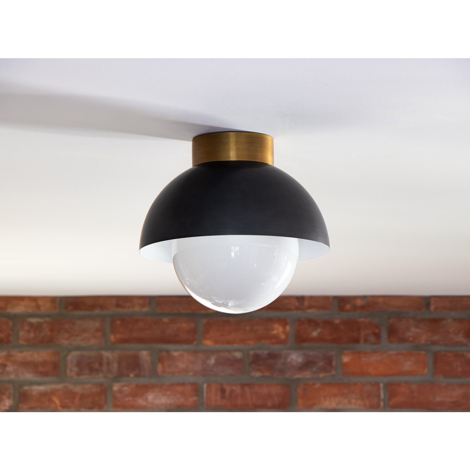 Montreux Flush Mount (Oil Rubbed Bronze and Natural Brass) Flush Mount Regina Andrew