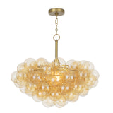 Bubbles Chandelier (Natural Brass with Amber Glass) Chandelier Regina Andrew