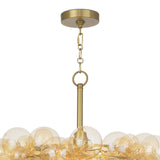 Bubbles Chandelier (Natural Brass with Amber Glass) Chandelier Regina Andrew