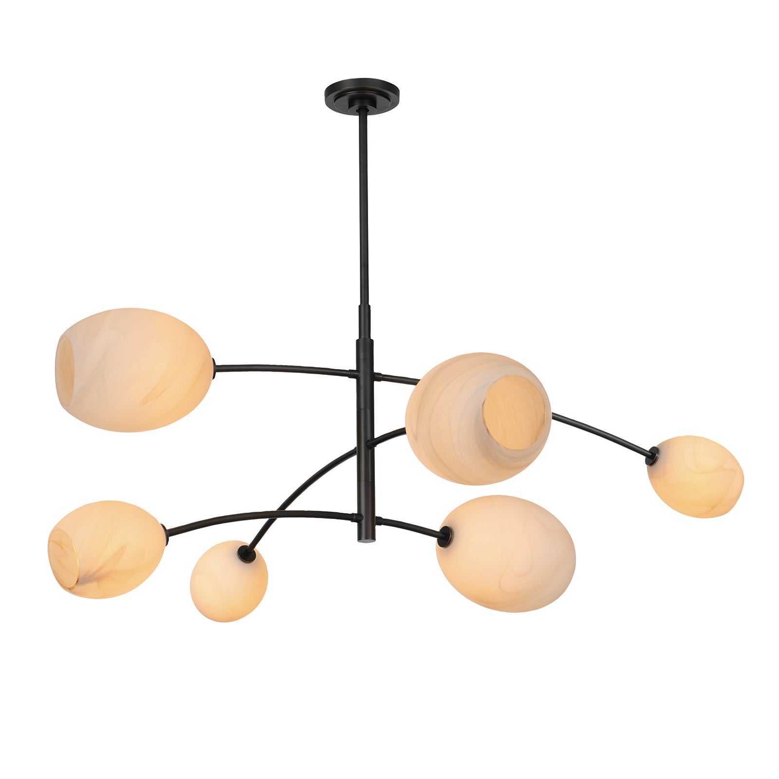 Artemis Chandelier (Oil Rubbed Bronze with Alabaster Glass) Chandelier Regina Andrew