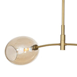 Artemis Pendant Double (Natural Brass with Champagne Glass) Chandelier Regina Andrew
