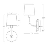 Camilla Bent Arm Sconce Wall Sconces Regina Andrew