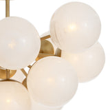 Shine Flush Mount (Natural Brass with Swirl Glass) Flush Mount Regina Andrew