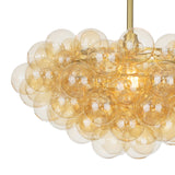 Bubbles Chandelier (Natural Brass with Amber Glass) Chandelier Regina Andrew