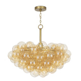 Bubbles Chandelier (Natural Brass with Amber Glass) Chandelier Regina Andrew